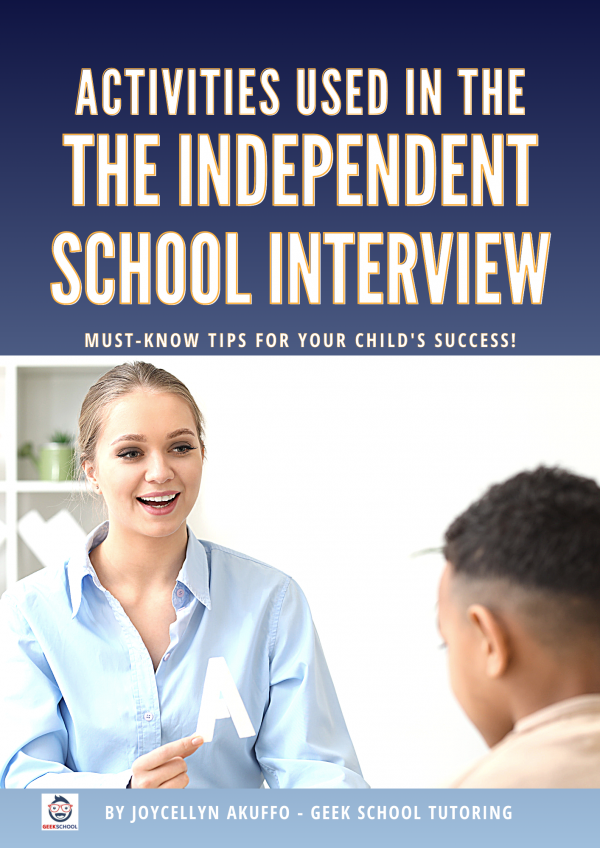 Activities Used in the Independent School Interview Booklet